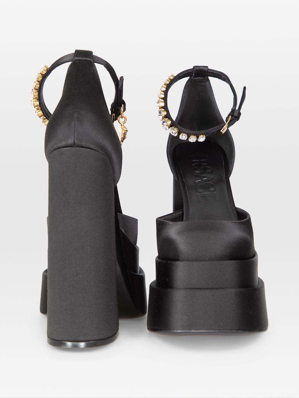 Noir Talons à plateforme Aevitas noirs de Versace Taille IT 38 en vente