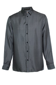 Versace, Black and white greca print shirt Versace, Black and white greca print shirt
