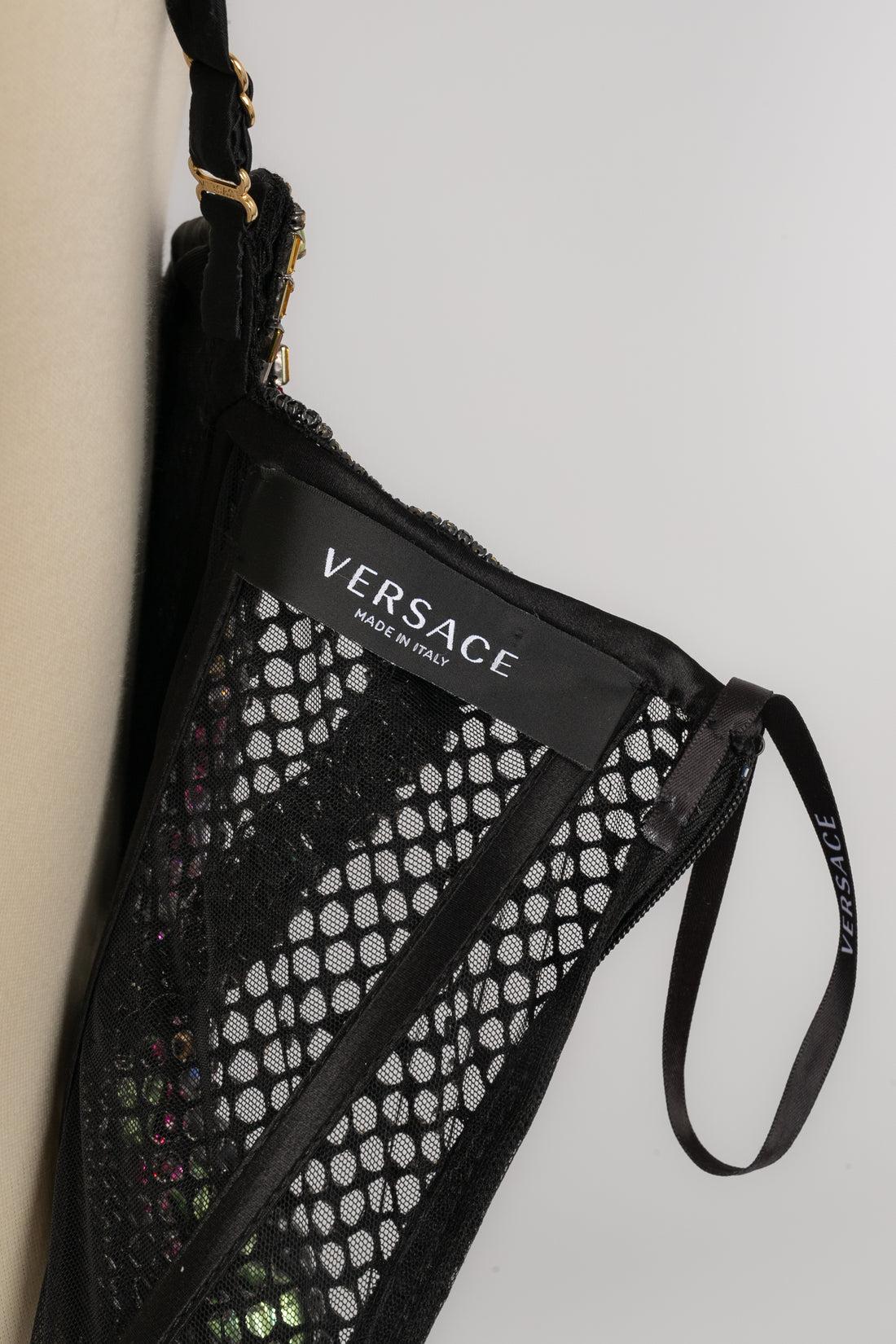 Versace Black Bodysuit, 2022 For Sale 9