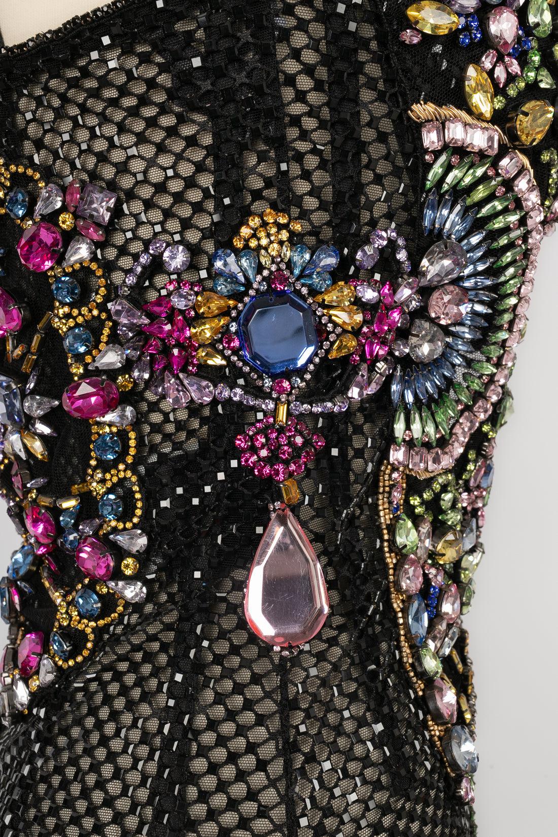 Versace Black Bodysuit, 2022 For Sale 4