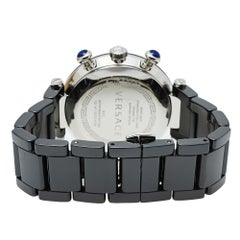 Versace Black Ceramic & Stainless Steel Reve 95C Women's Wristwatch 40 mm