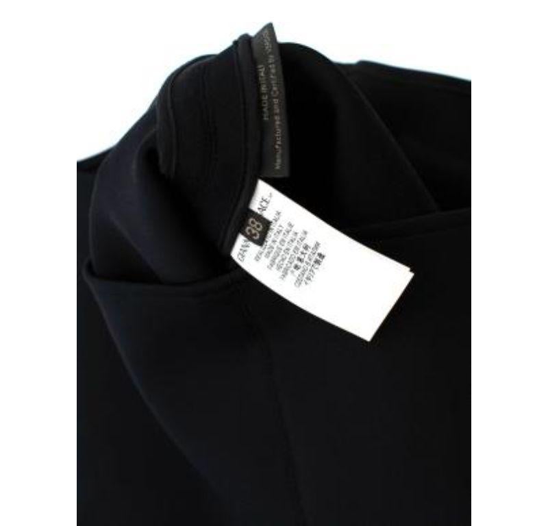 Versace Black Fluid Crepe Studded Skirt For Sale 2