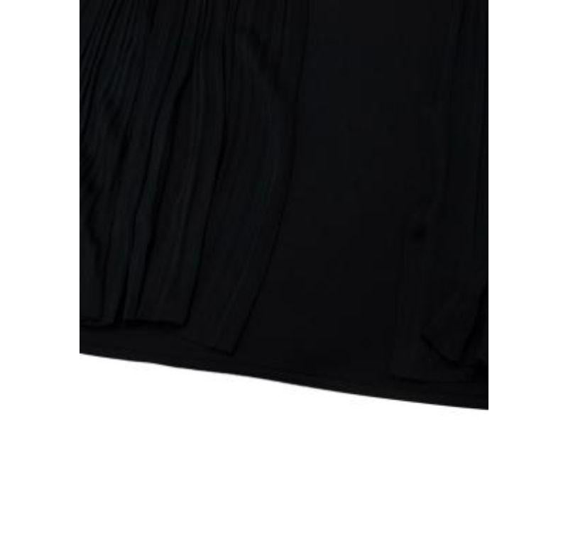 Versace Black Fluid Crepe Studded Skirt For Sale 5