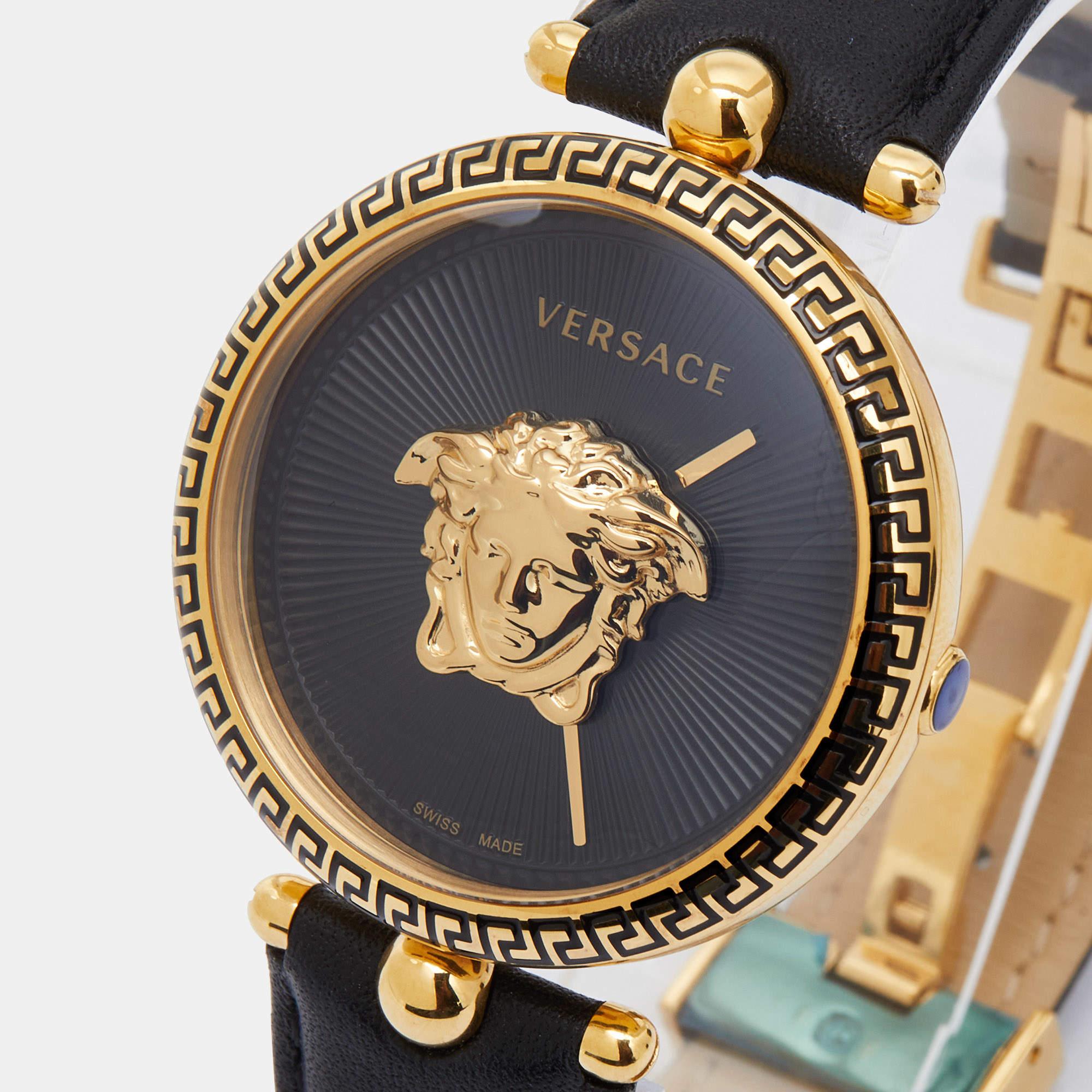 A timeless silhouette made of high-quality materials and packed with precision and luxury makes this Versace wristwatch the perfect choice for a sophisticated finish to any look. It is a grand creation to elevate the everyday