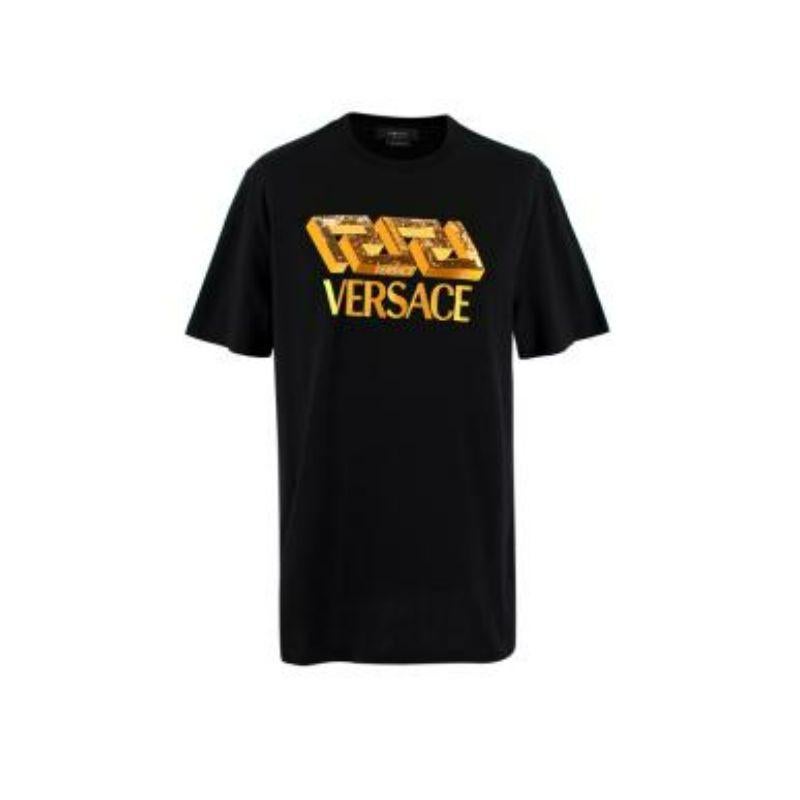 Versace Black & Gold Sequin Embroidered T-shirt

-Round neckline
-Gold logo & sequin embellishment print 
-Taylor fit 
-Ribbed neckline 

Material: 

Cotton 

Made in Italy 

PLEASE NOTE, THESE ITEMS ARE PRE-OWNED AND MAY SHOW SIGNS OF BEING STORED