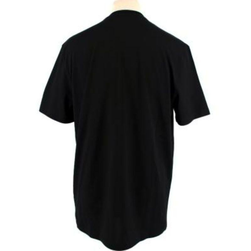Versace Black & Gold Sequin Embroidered T-shirt For Sale 4