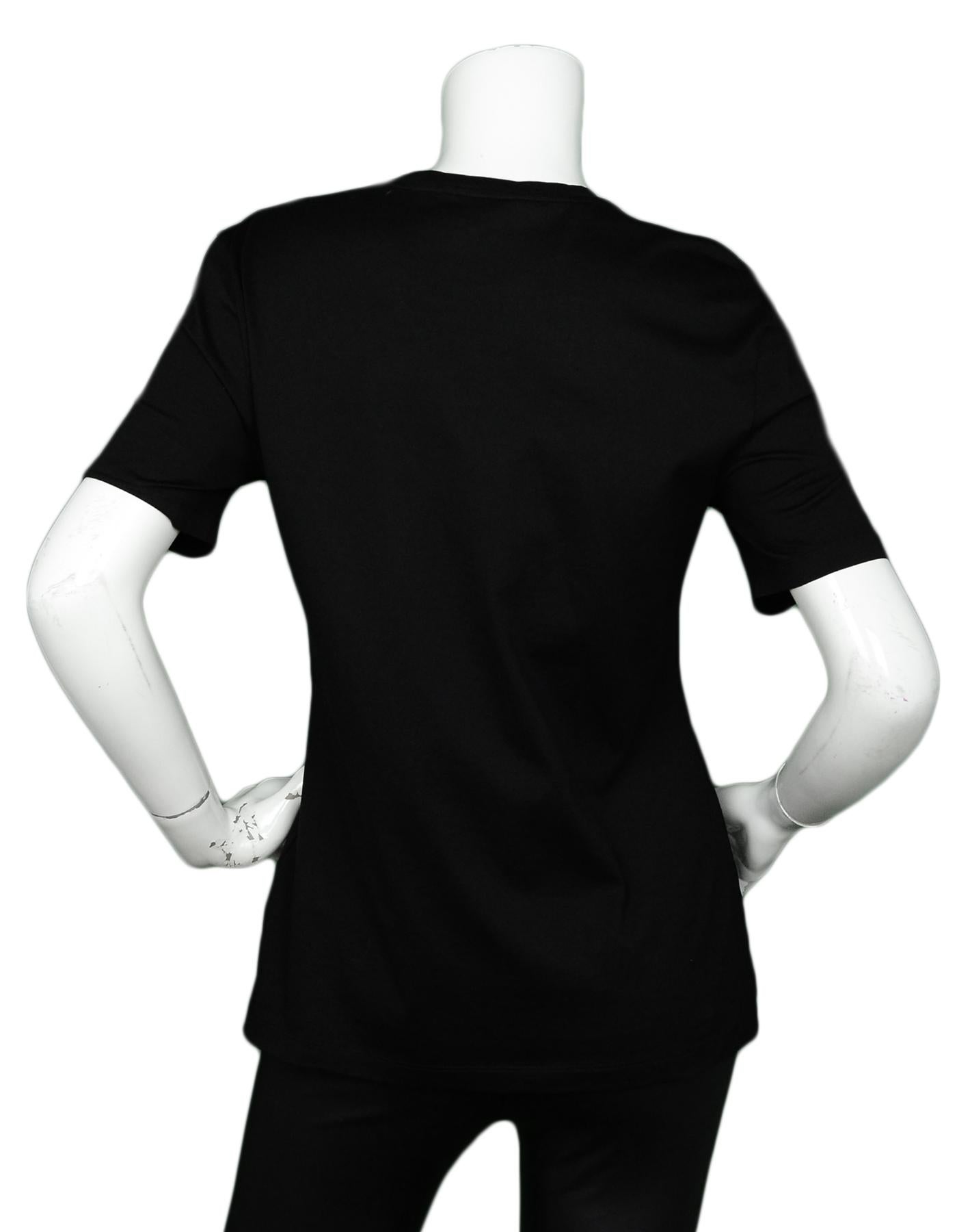 Versace Black/Gold Vintage Logo T-Shirt sz IT40/ 4US In Excellent Condition In New York, NY