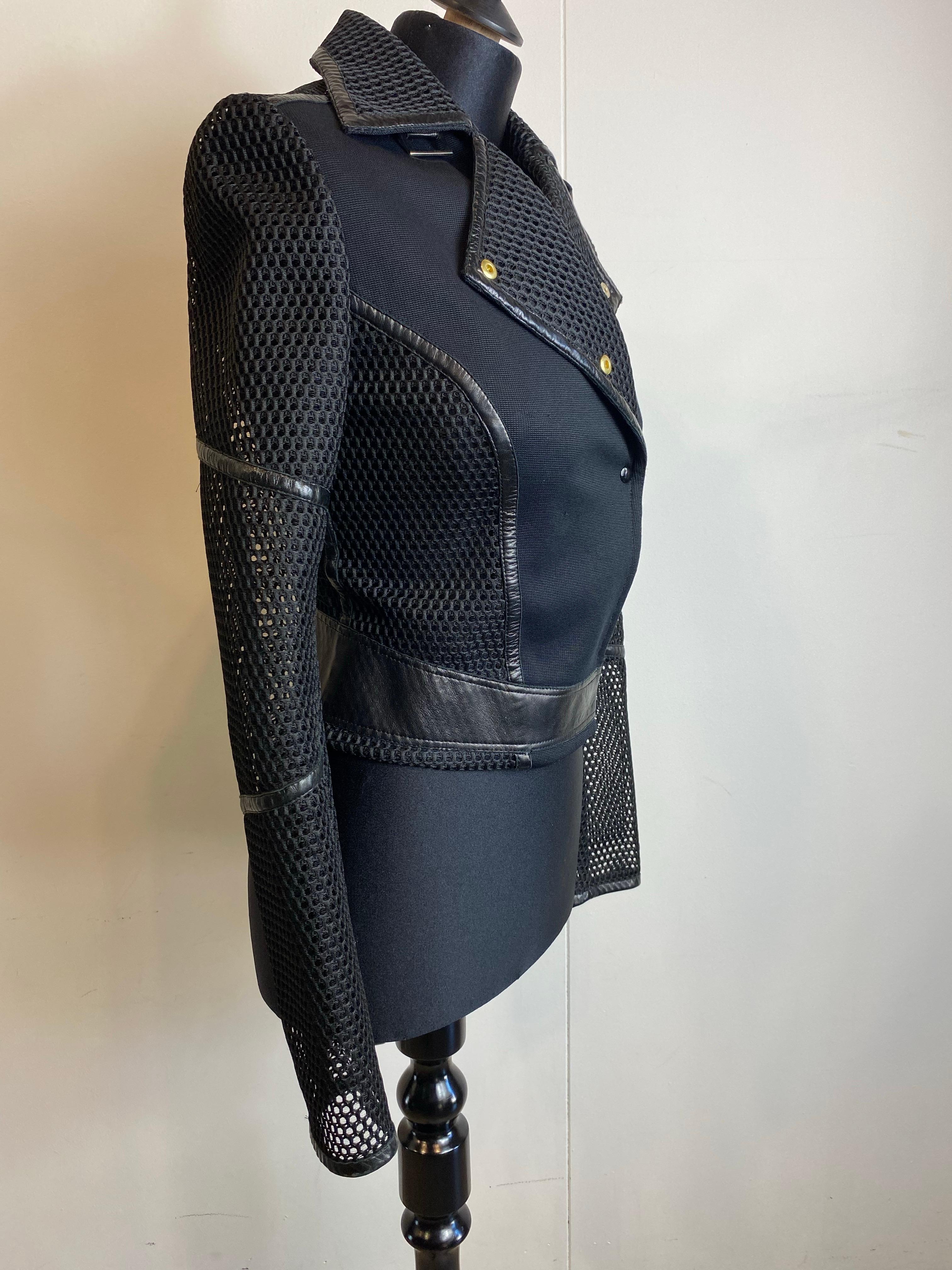 Versace black jacket. For Sale 11