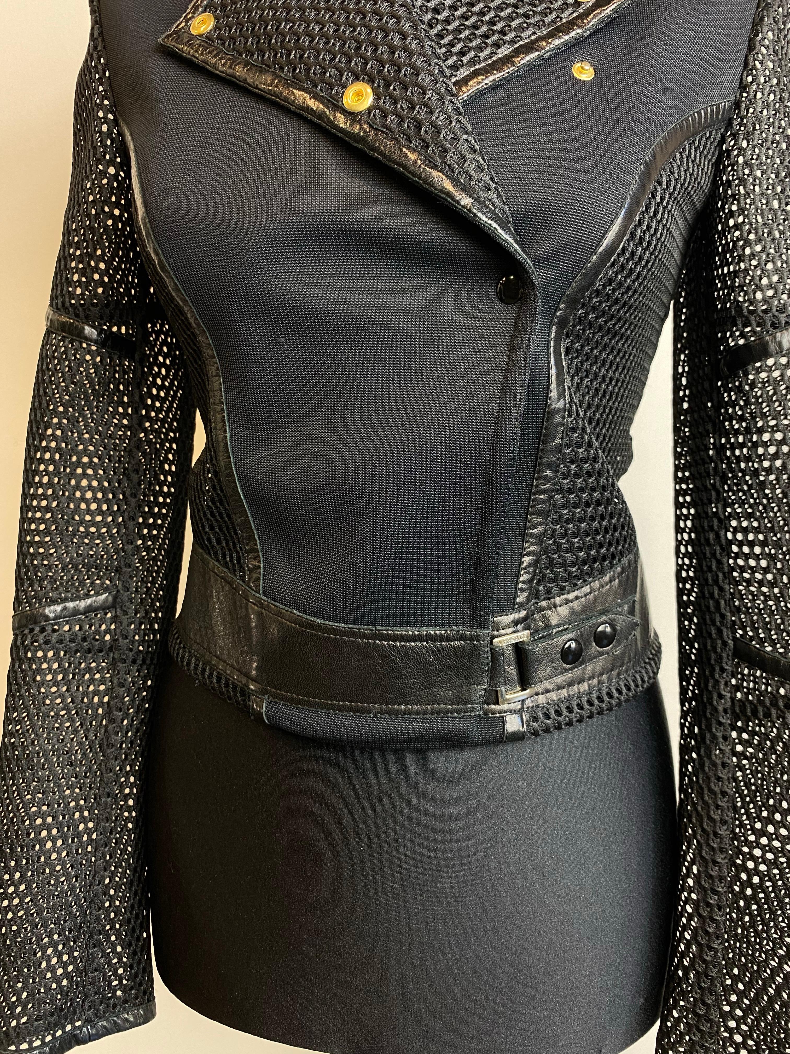 Versace black jacket. For Sale 1