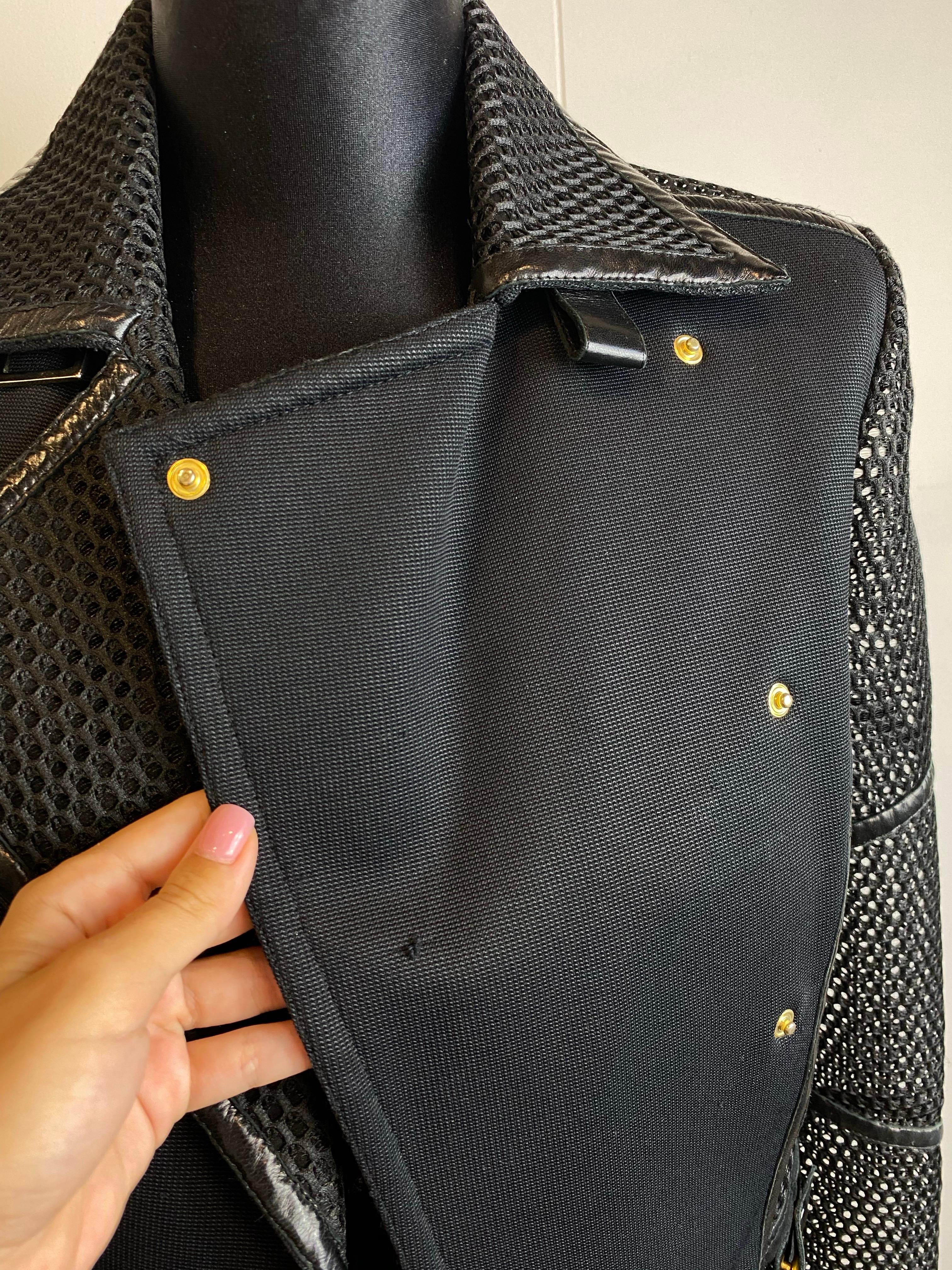 Versace black jacket. For Sale 2