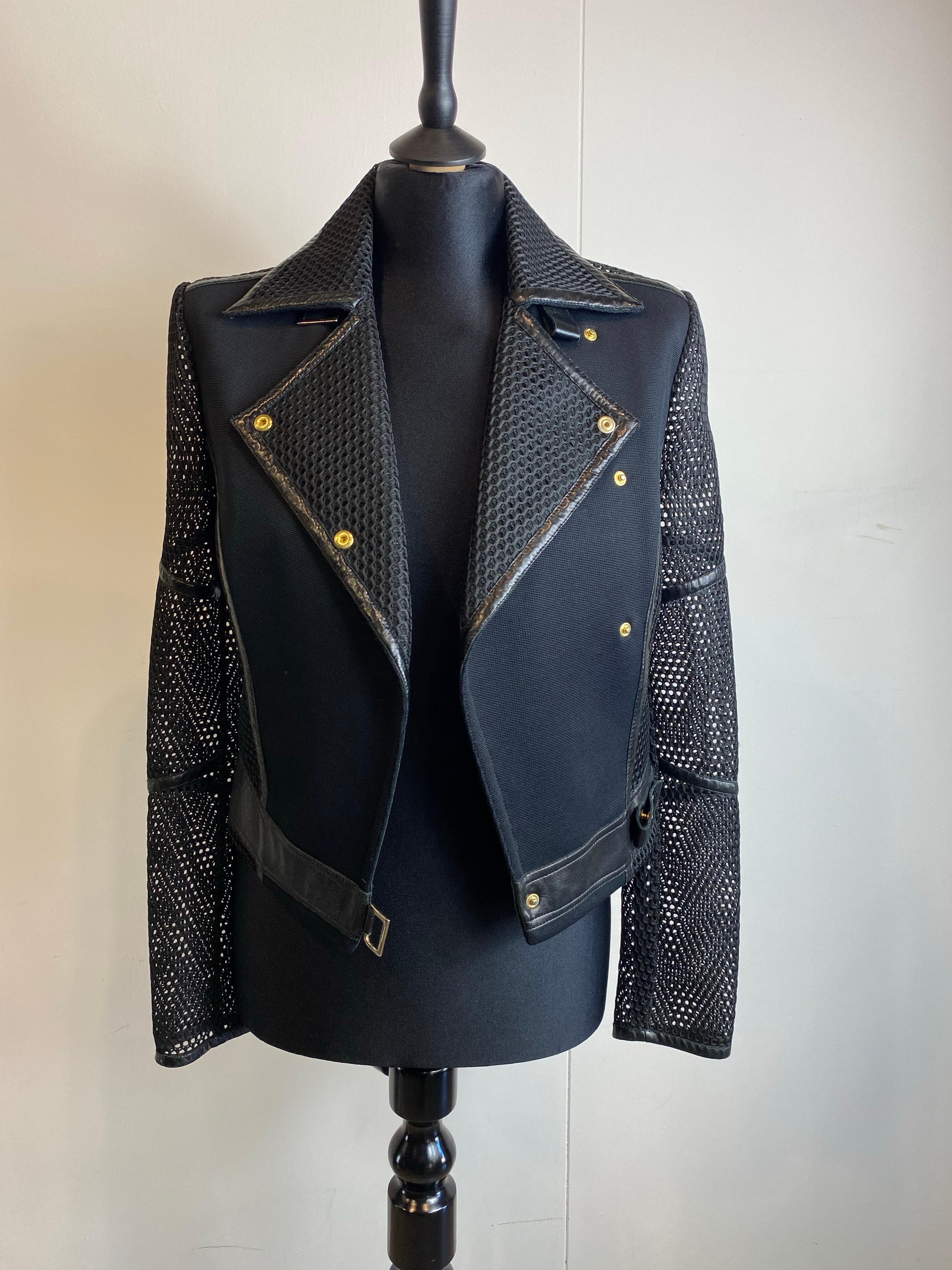 Versace black jacket. For Sale 3
