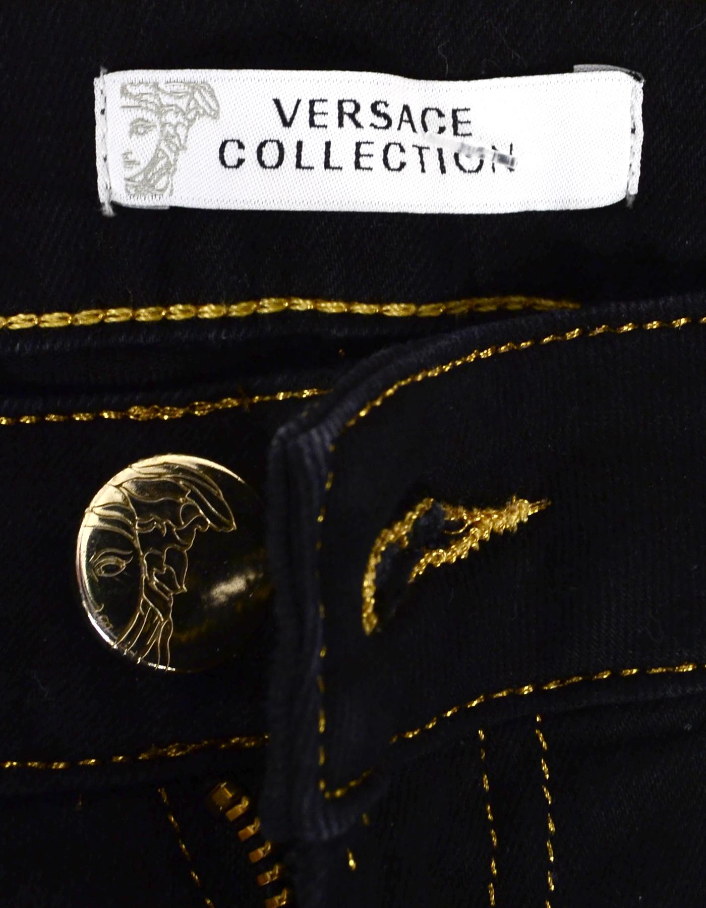 black jeans versace