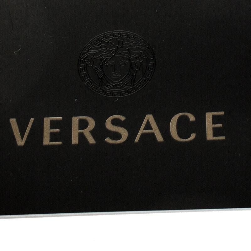Versace Black Leather Chain Flap Shoulder Bag 4