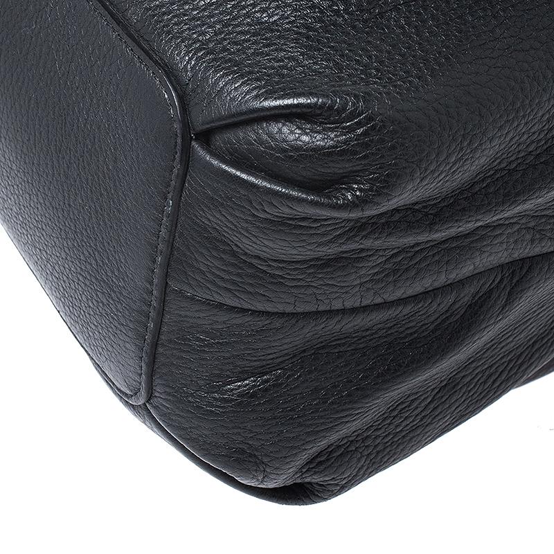 Versace Black Leather Chain Satchel 5