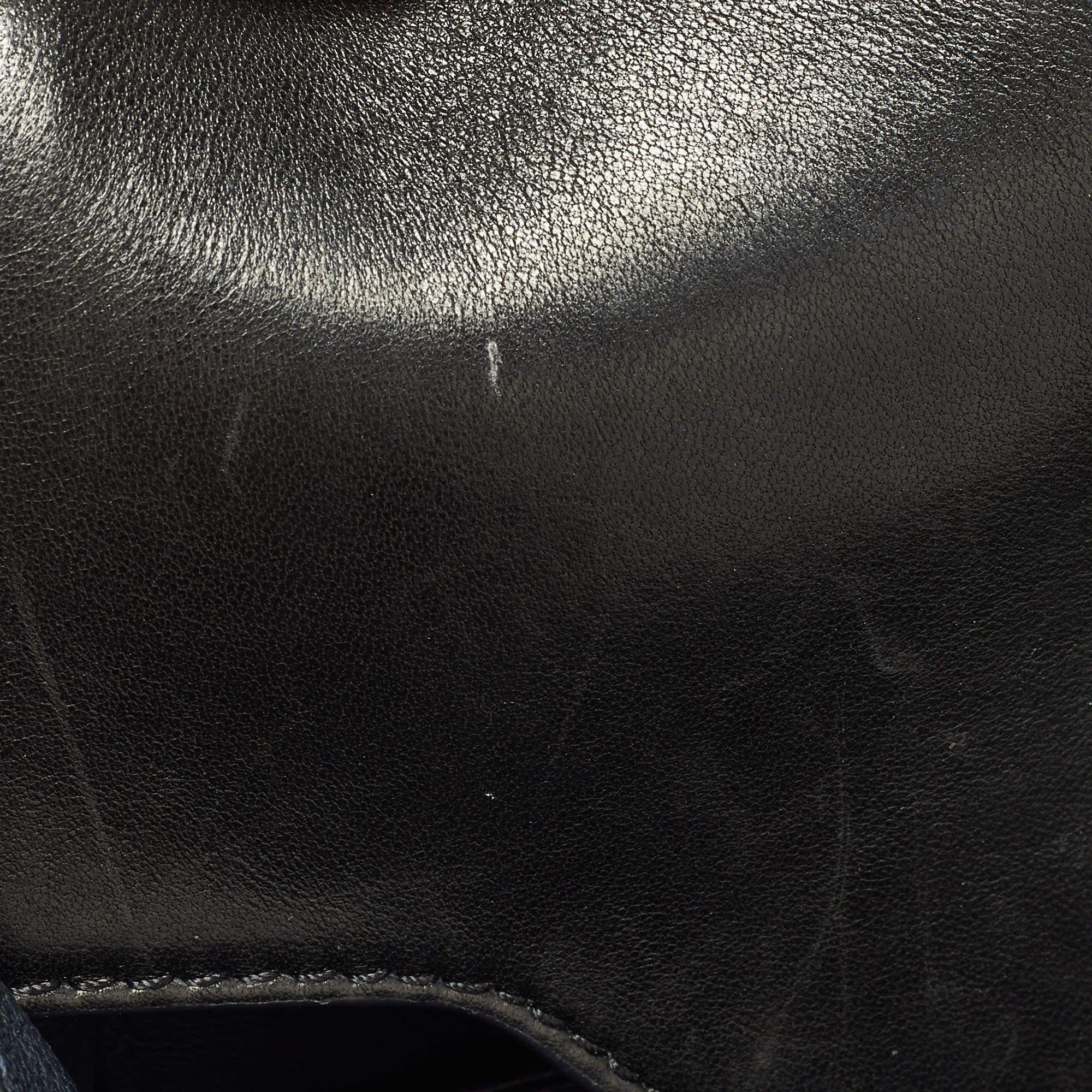 Versace Black Leather Donna Palazzo Shoulder Bag 11