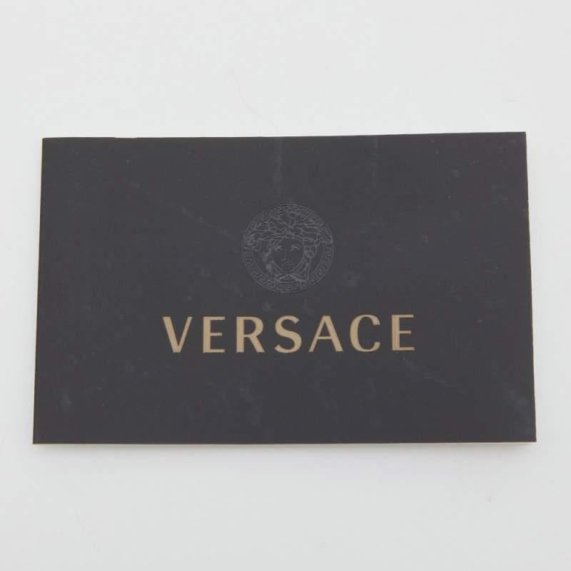 Versace Black Leather Donna Palazzo Shoulder Bag 14