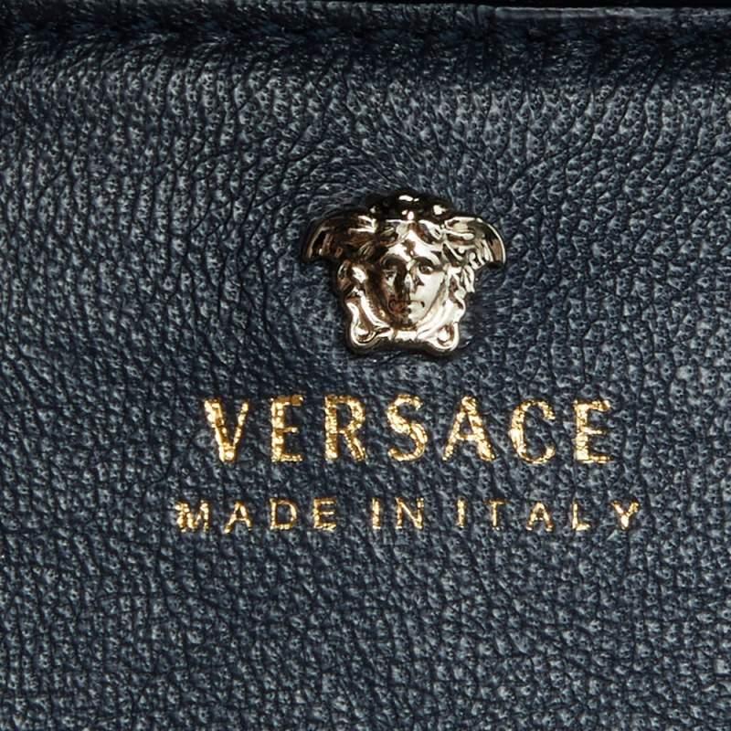 Versace Black Leather Donna Palazzo Shoulder Bag 2
