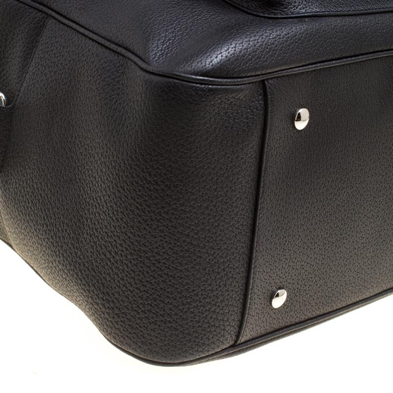 Versace Black Leather Duffle Bag 5