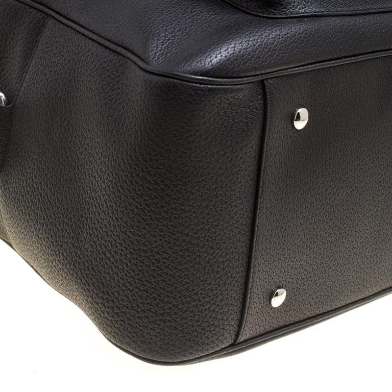 Versace Black Leather Duffle Bag For Sale at 1stDibs versace duffle bag