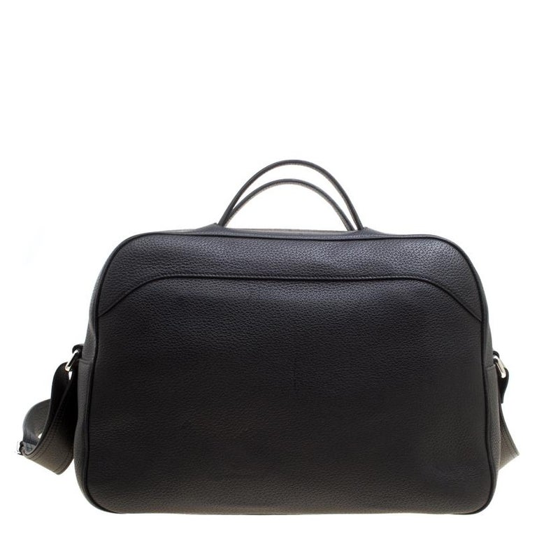 Versace Black Leather Duffle Bag For Sale at 1stDibs versace duffle