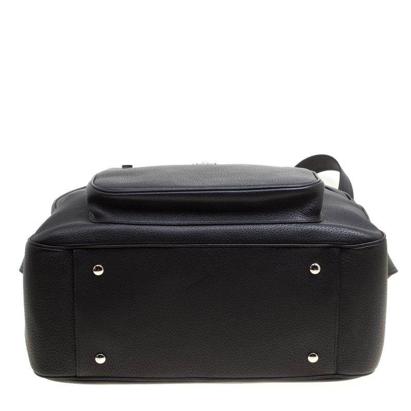 Versace Black Leather Duffle Bag 1