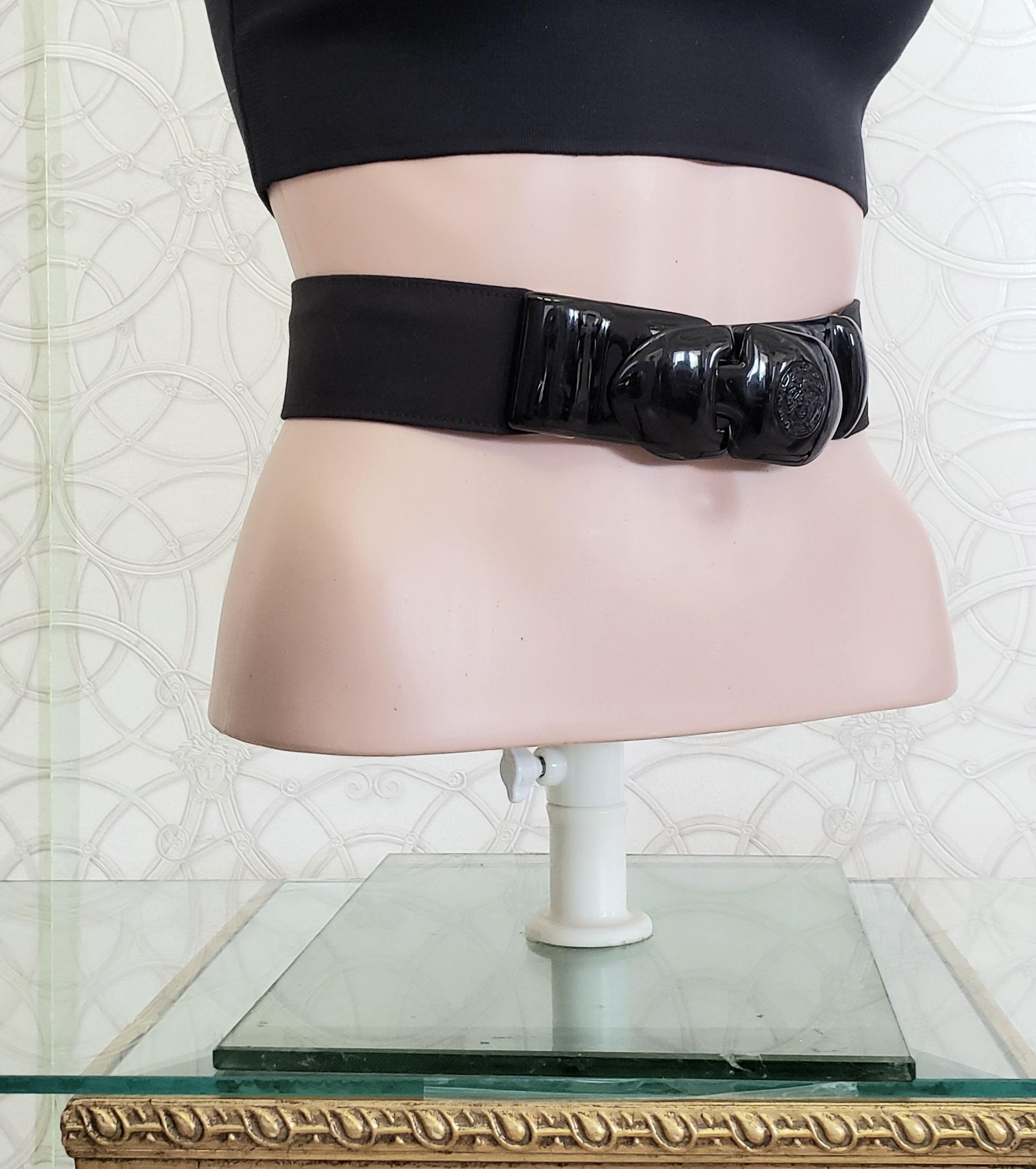 leather belt with plastic buckle