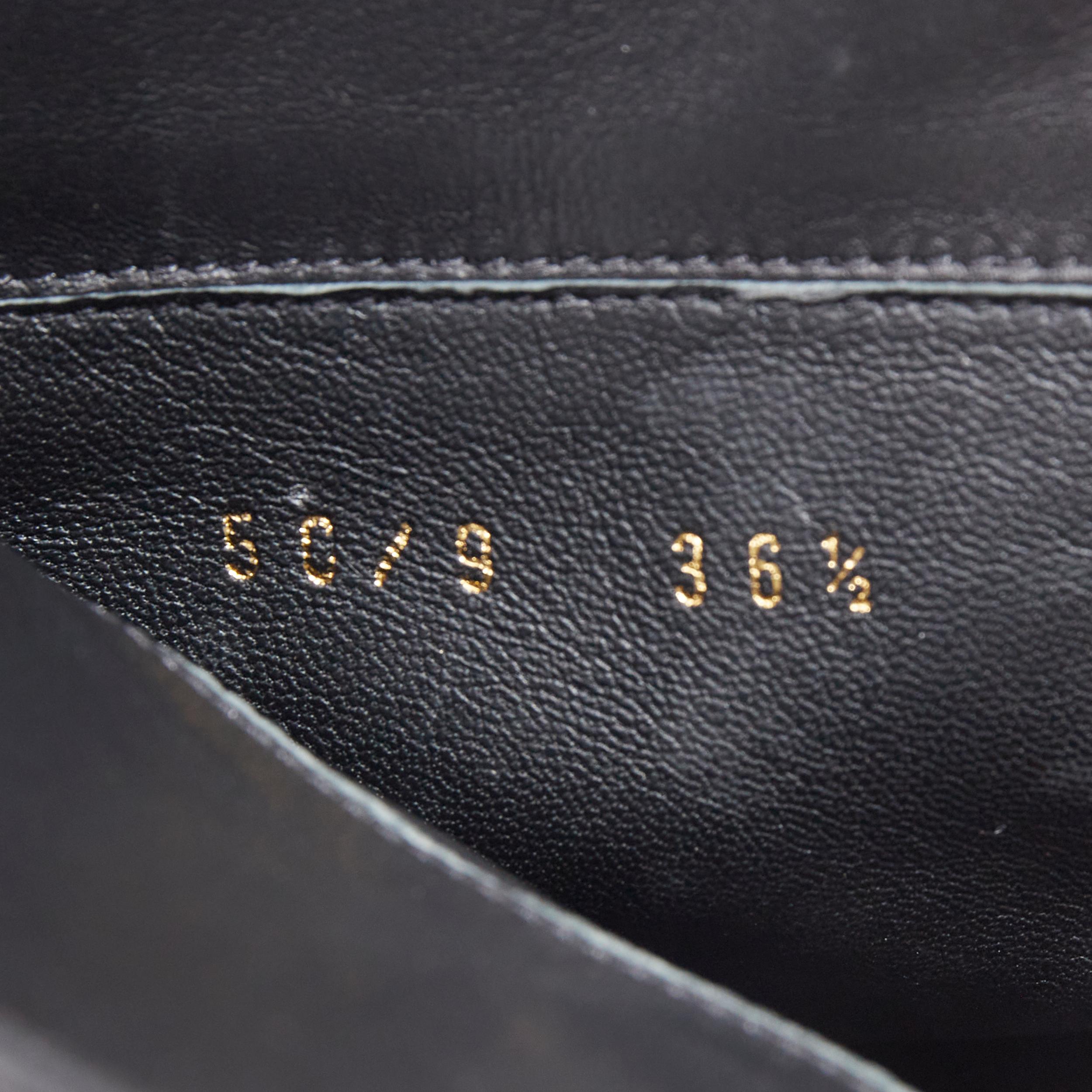 VERSACE piel negra dorada Medusa tacón cremallera trasera vaquero botín EU36.5 7