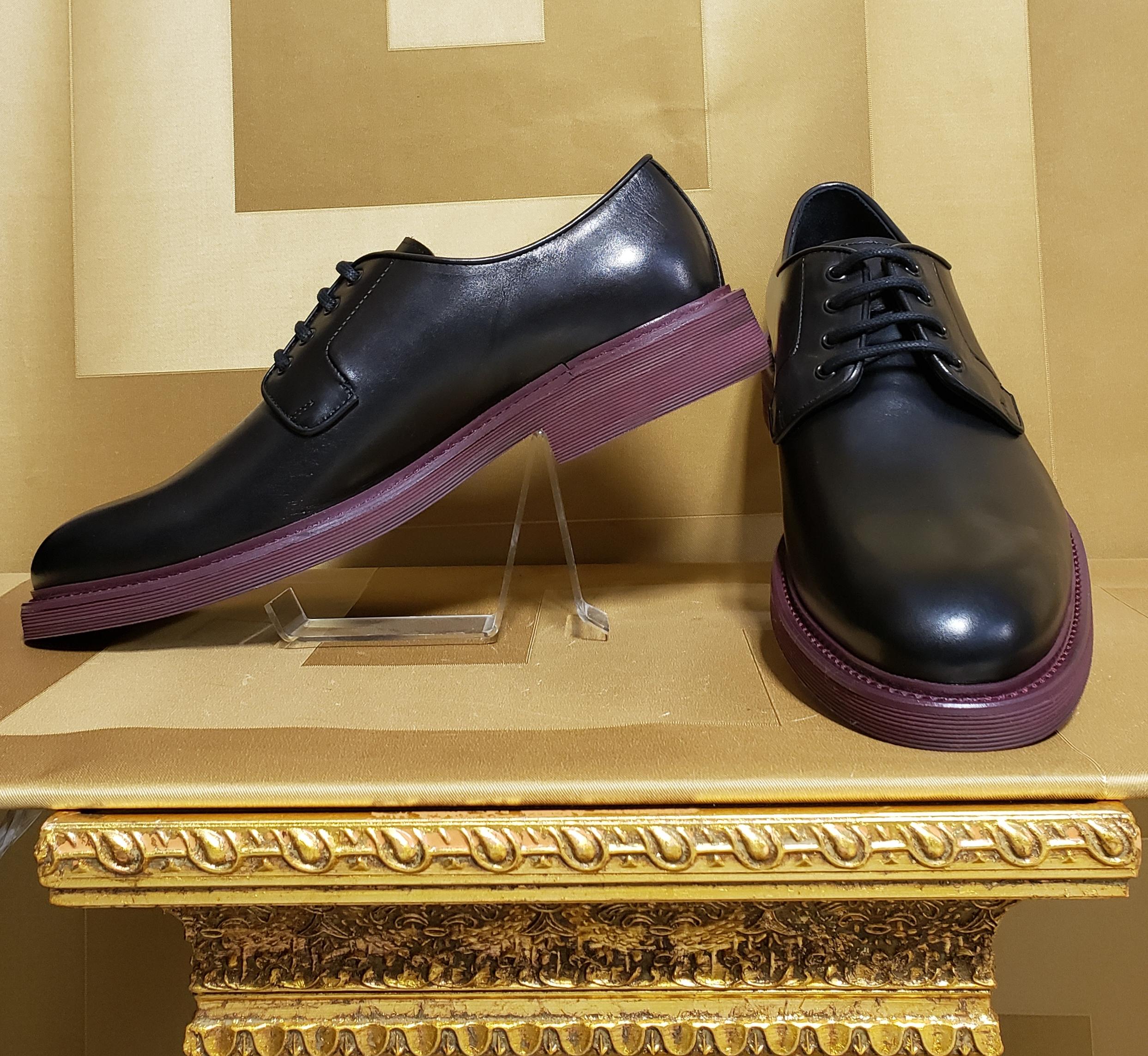 burgundy versace shoes