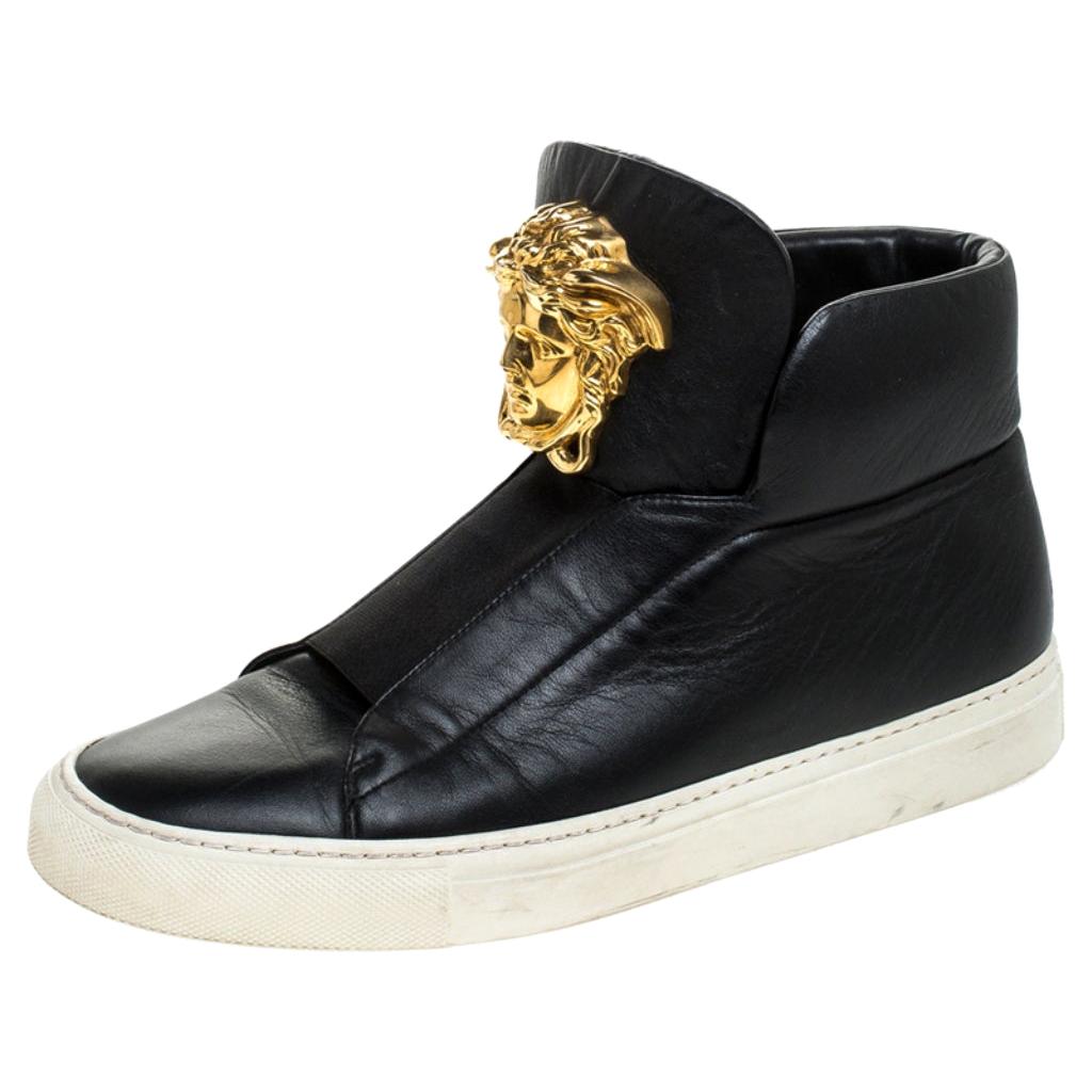 black versace high top sneakers