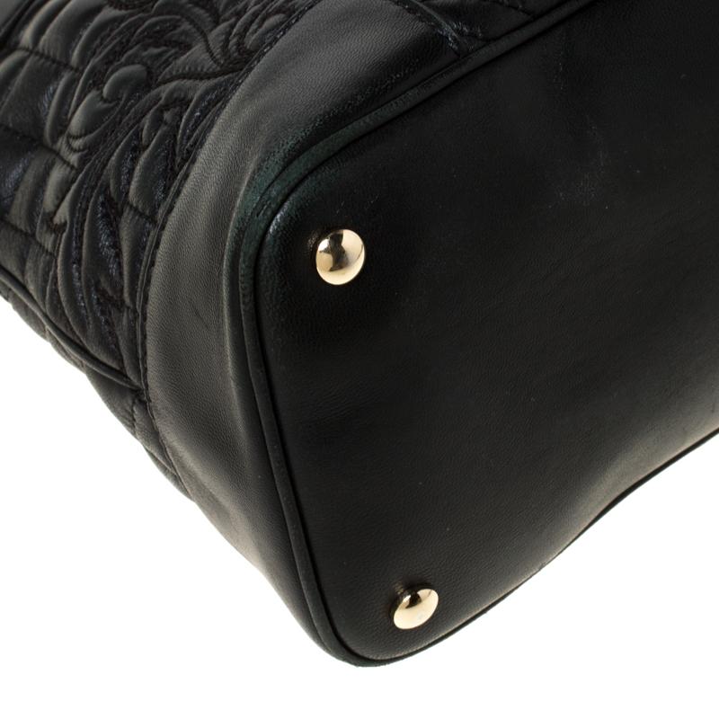 Versace Black Leather Satchel 4