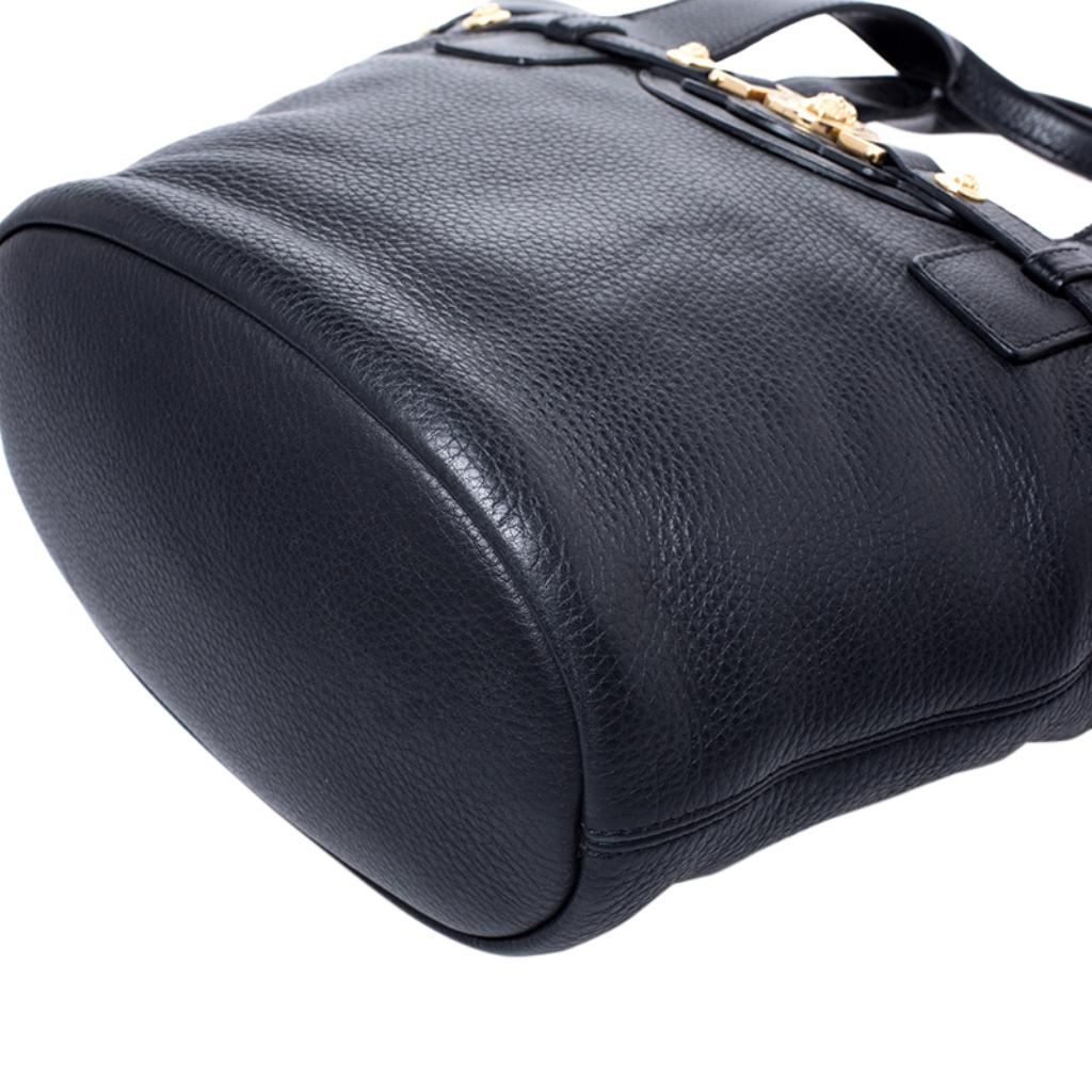 Versace Black Leather Shoulder Bag 3