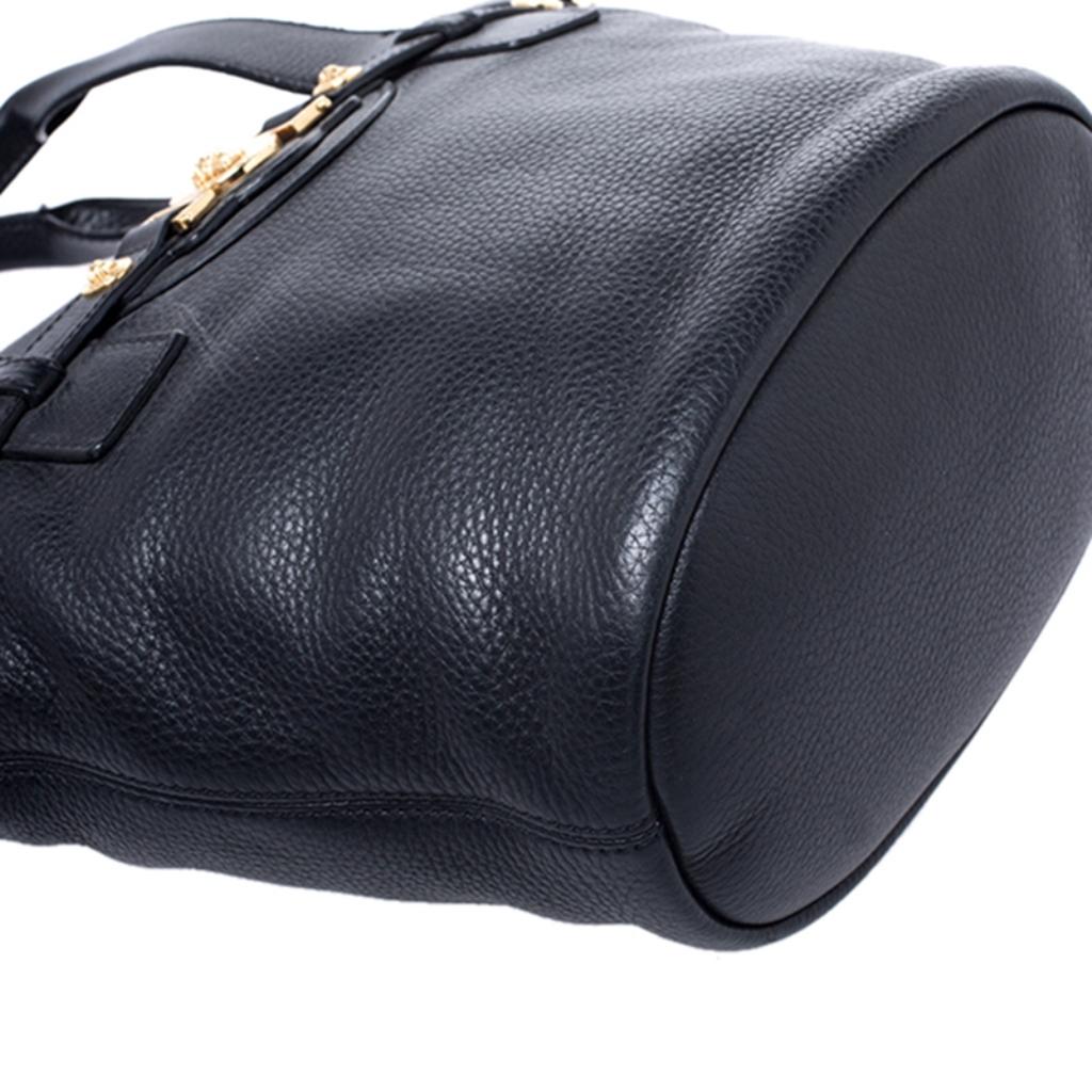 Versace Black Leather Shoulder Bag 4