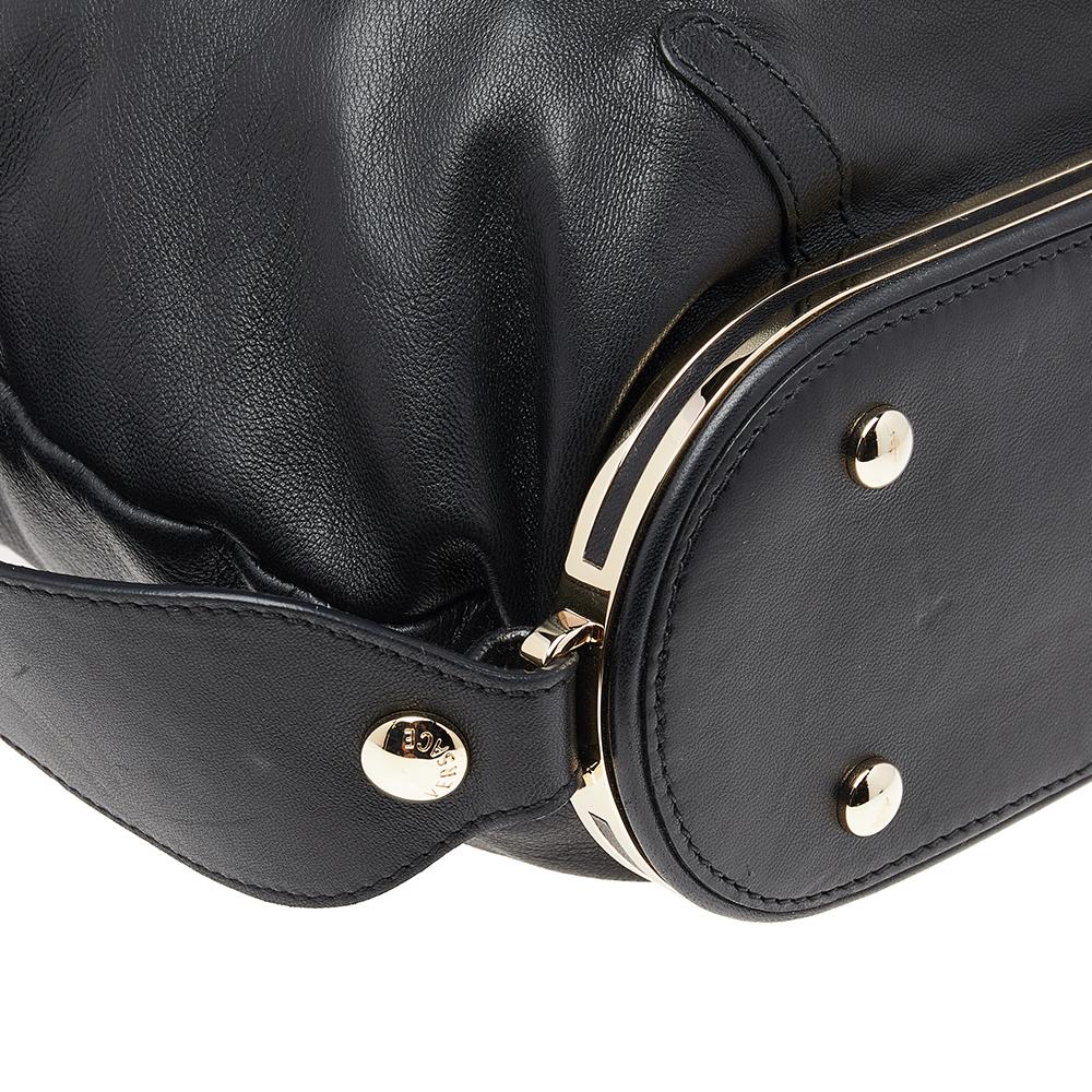 Versace Black Leather Shoulder Bag 5