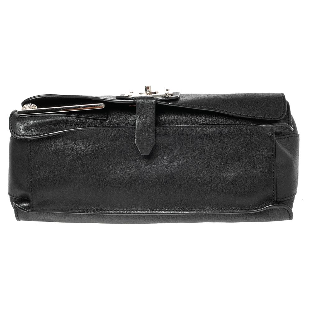 Versace Black Leather Stardust Shoulder Bag 1
