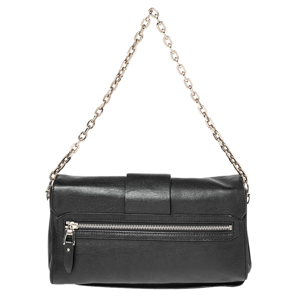 Versace Black Leather Stardust Shoulder Bag 5