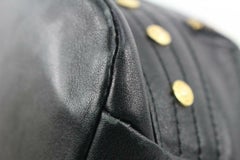 Versace Black Leather Studded Medusa Sling Bag 1V123a