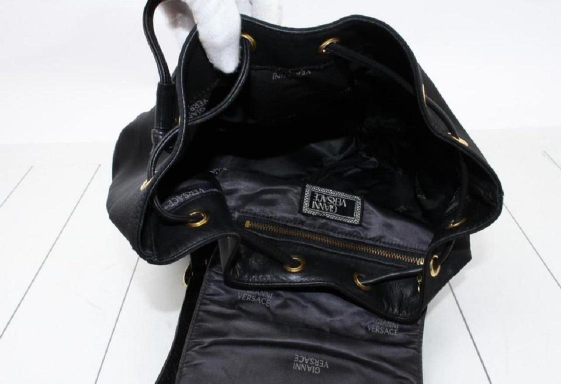 black versace backpack