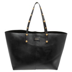 Versace Black Leather Tote