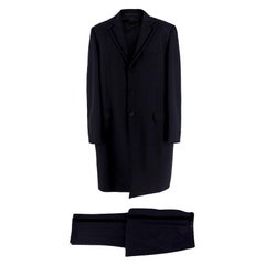 Versace Black Longline Classic Tailored Suit - Size XXL EU 54
