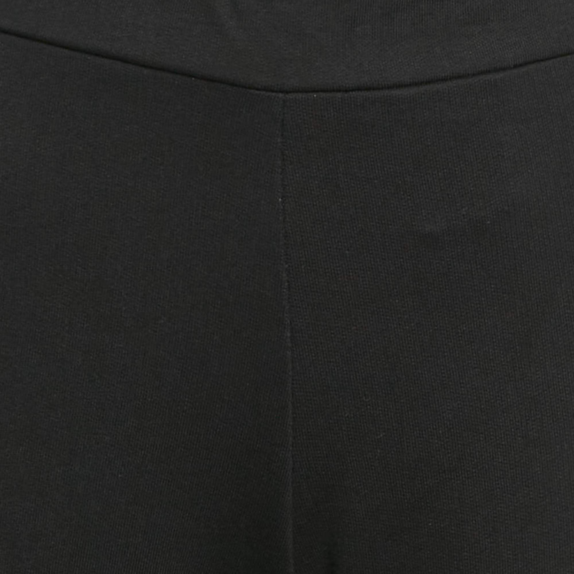 Women's or Men's Versace Black Medusa Print Cotton Knit Joggers 14 Yrs For Sale