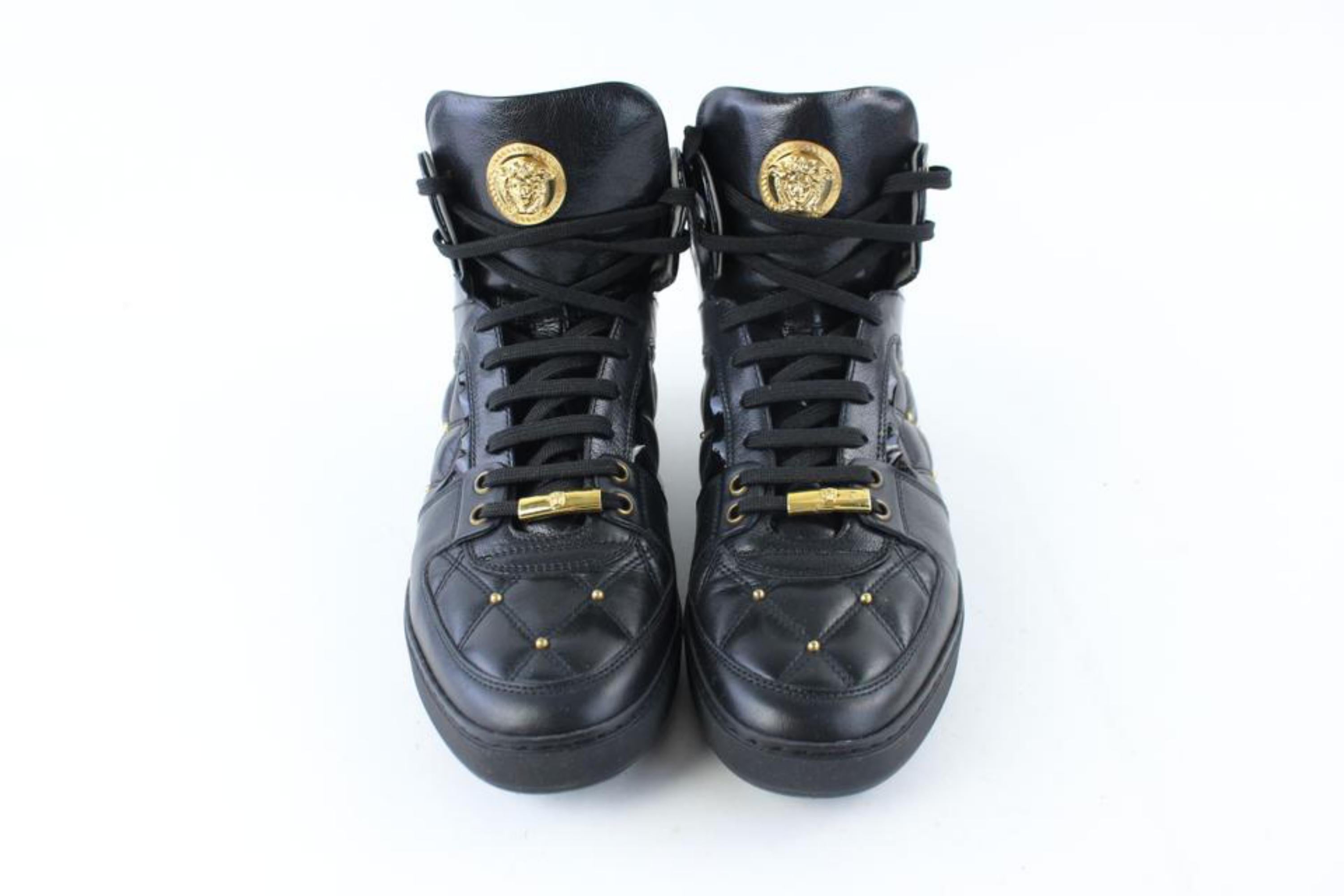 Versace new arrivals quilted sneakers