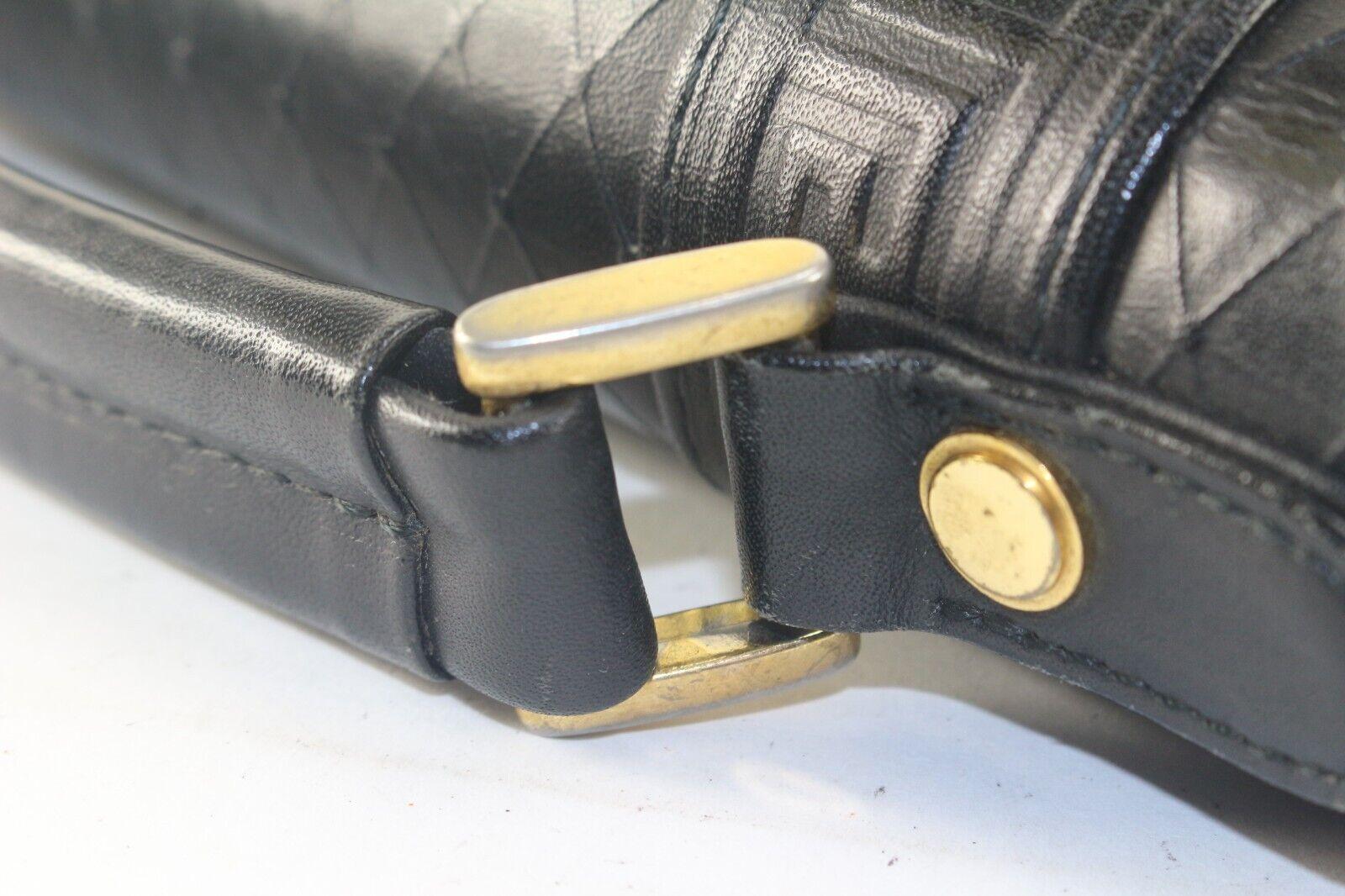 Women's Versace Black Mini Top Handle Briefcase Greek Key Sun 2VER105K For Sale