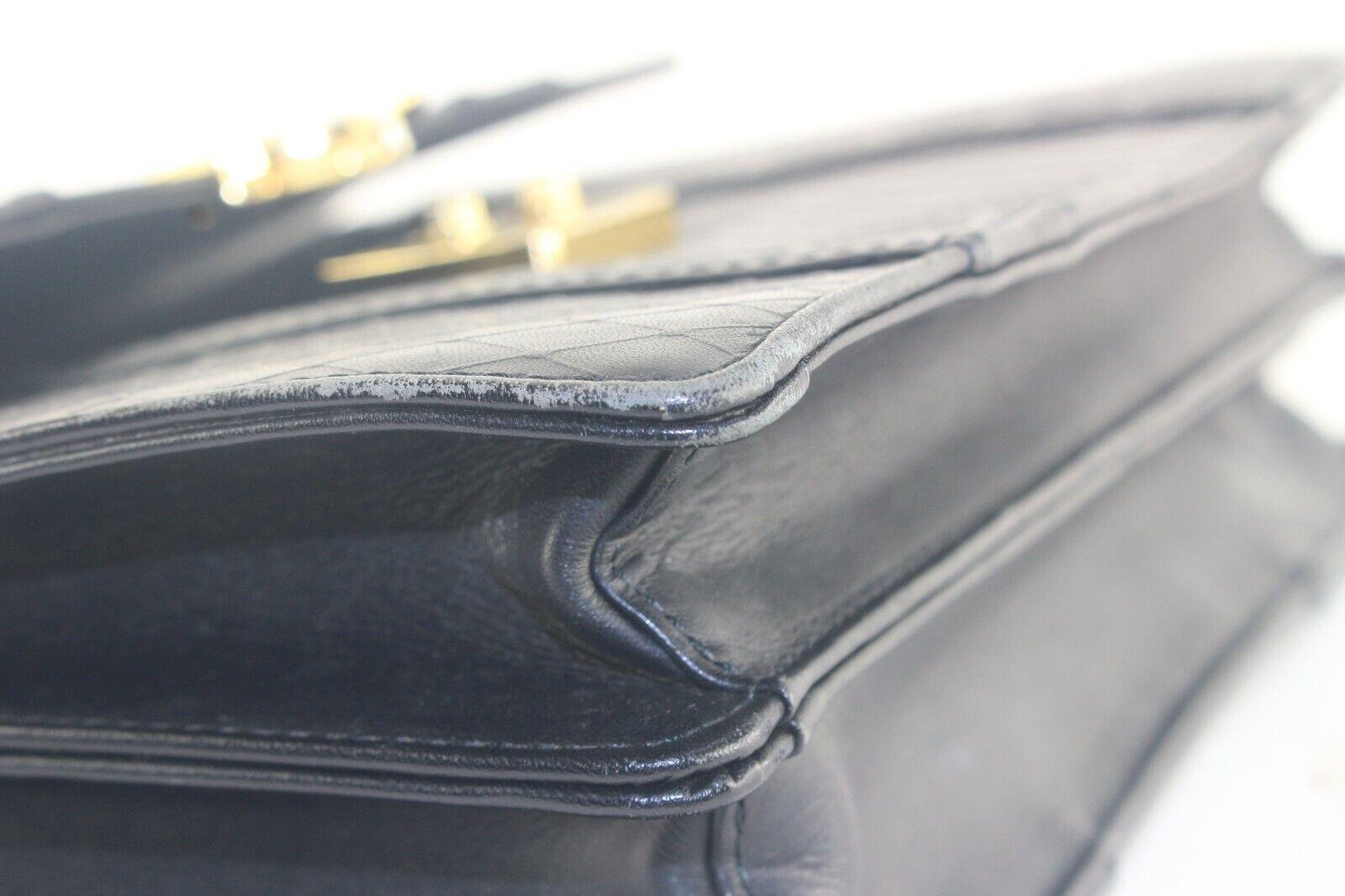 Versace Black Mini Top Handle Briefcase Greek Key Sun 2VER105K For Sale 4