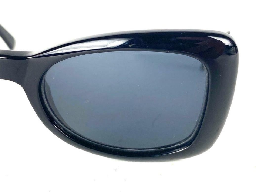 Versace Black Mod 404 Cat Eye 12vers65 Sunglasses In Good Condition For Sale In Dix hills, NY