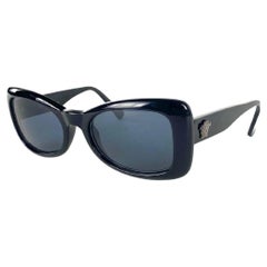 Versace lunettes de soleil noires Mod 404 œil de chat 12vers65
