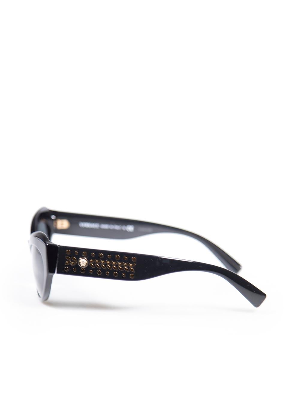Women's Versace Black MOD4356 Studded Medusa Sunglasses For Sale