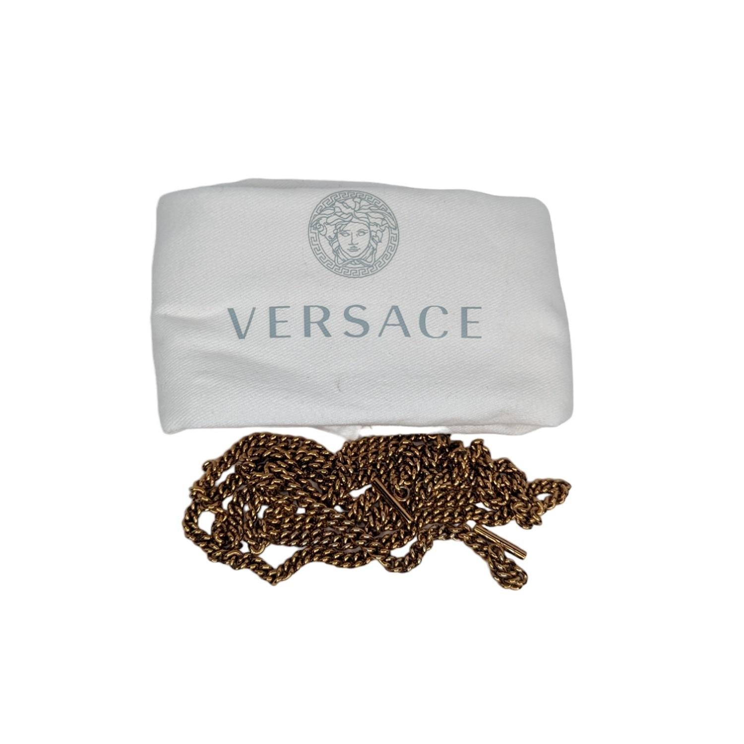 Versace Black Nappa Virtus Mini Crossbody Bag 5
