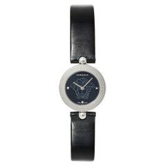 Versace Black Patent Leather Eon Soiree 94Q Women's Wristwatch 27 mm
