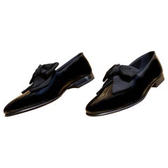VERSACE BLACK PATENT LEATHER LOAFER Shoes 43 - 10