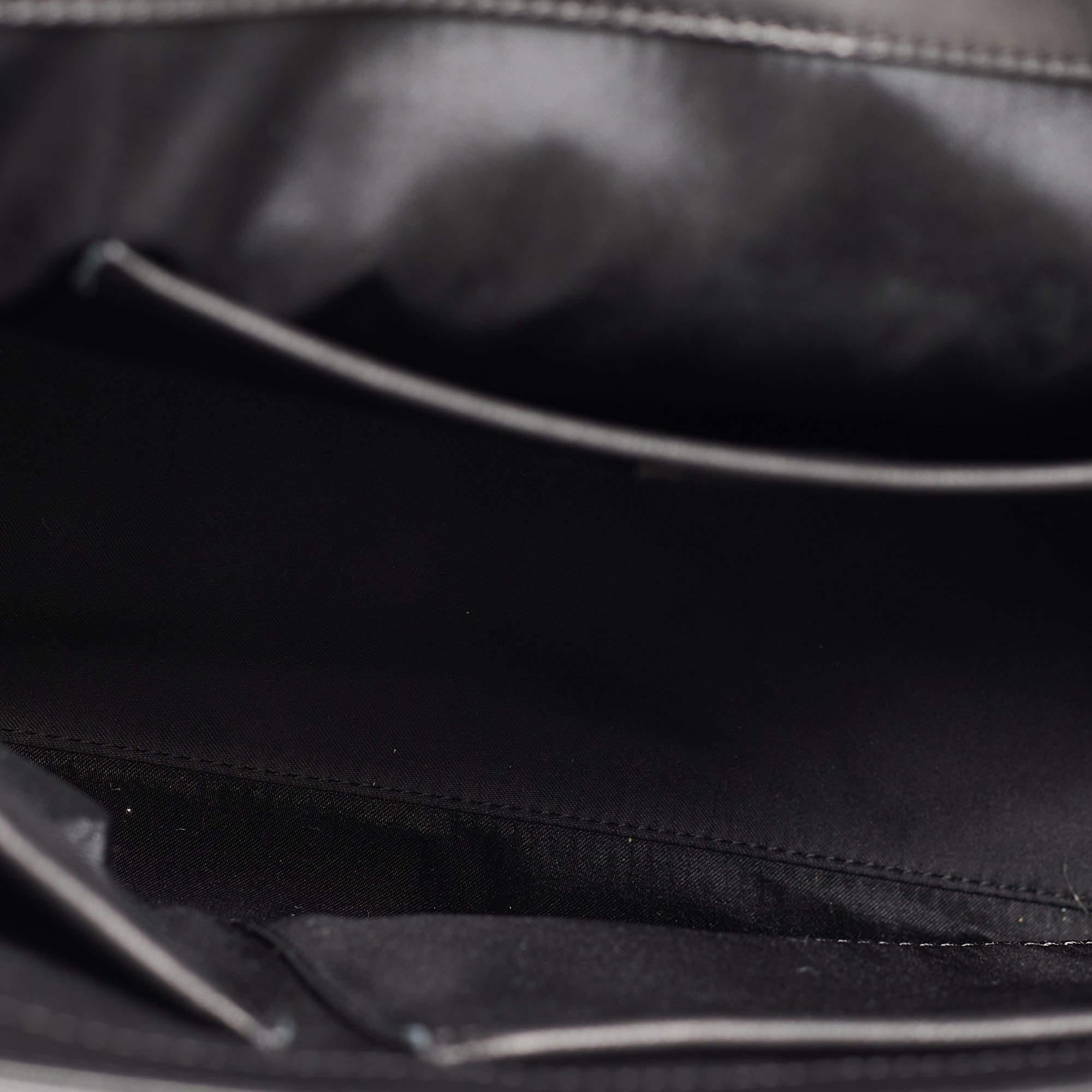 Versace Black Patent Leather Medusa Top Handle Bag 1